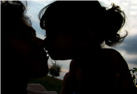 Image of a Mother with her daughter